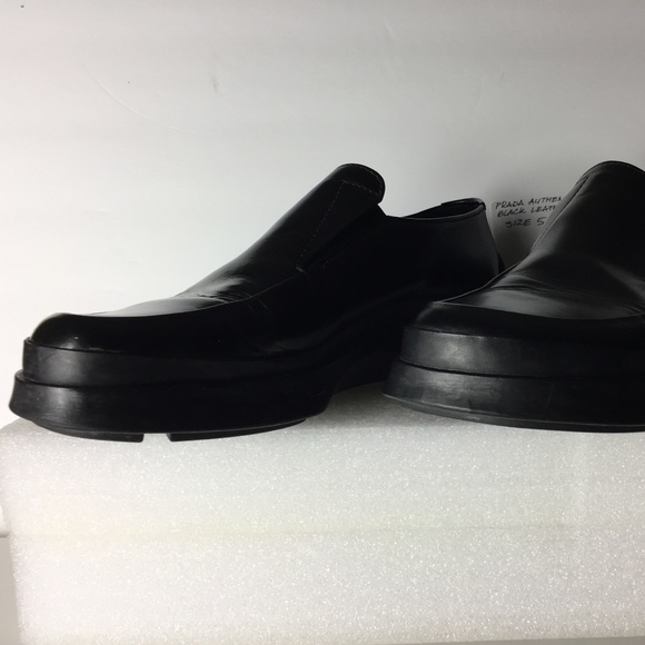 Authentic Prada women's Black shoes size 5.5 stock #69 - Picture 14 of 15